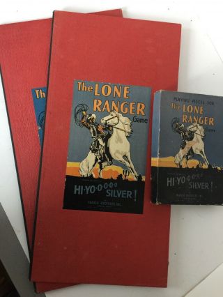 Vintage Lone Ranger Board Game,  By Parker Brothers,  From 1938