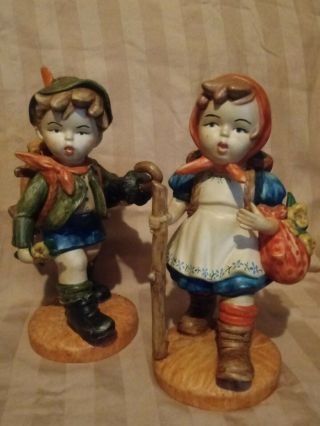 Vintage Big Size Hummel Goebel Figurine,  Hansel And Gretel Adventure Dolls