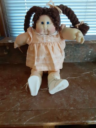 Vintage Xavier Roberts Little People Soft Sculpture Cabbage Patch Doll 23 " 1985