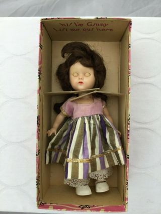 Vintage Vogue Ginny Slw Painted Lash Doll 1955 63 Bridal Plus Box