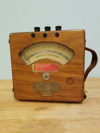 Vintage Weston A.  C.  Ammeter Model 155 Serial