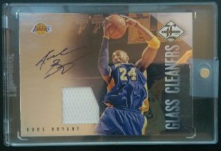 2012 - 13 Limited Glass Cleaners Kobe Bryant Auto Jersey 33/49 Lakers Sp