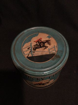 Vintage Blue Kentucky Club Tobacco Tin 3