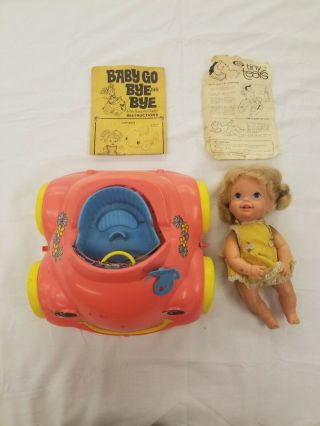 Vintage 1969 Mattel Baby Go Bye Bye Doll Bumpety Buggy Bumper Paper Parts/repair