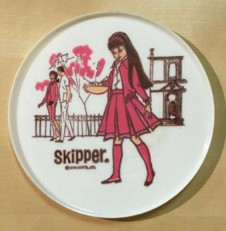 Vhtf Vintage Mattel Skipper Doll Child’s Tea Set Single Plate Barbie