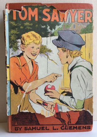 The Adventures Of Tom Sawyer By Samuel L.  Clemens Goldsmith Publ.  Illustrated Hc