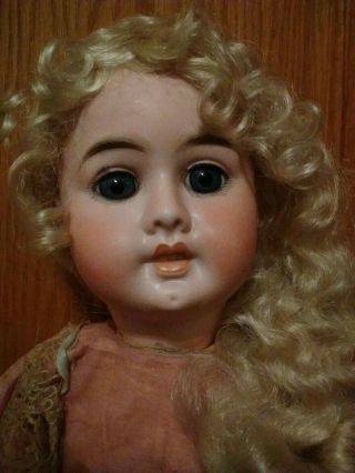 Antique Am Made In Austria Bisque Head Doll Large 27 - 28 " Chemise