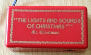 Vintage 1981 Mr.  Christmas Lights And Sounds Control Box Red Model 121