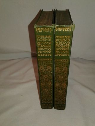 The Poems And Plays Of Robert Browning 1833 - 1864 In 2 Volumes Fast