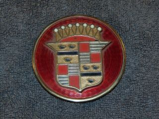 Vintage Cadillac 3 1/4 " Diameter Metal Badge