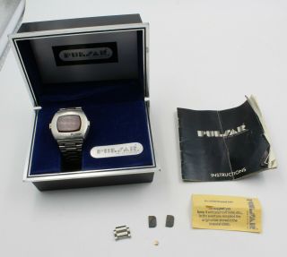 Vintage 1973 Pulsar P2 " The Time Computer " Digital Wrist Watch 007 Nr 6934 - 10