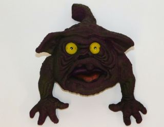 Boglins Squawk Vintage Rubber Monster Puppet Mattel 1987 Purple Goblin Klang