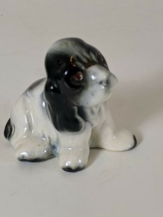 Vintage Porcelain Basset Hound Dog Puppy Figurine