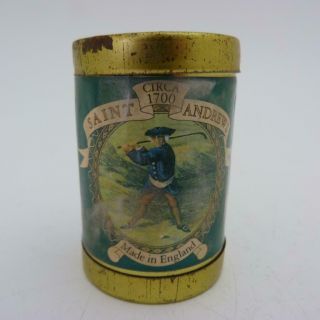 Vintage St Andrews Golf Ball And 6 Tees In Tin By Roger Lascelles