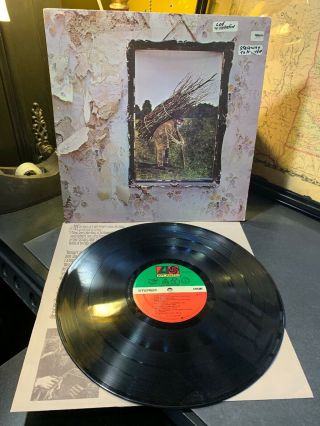 1971 Led Zeppelin Iv Stairway To Heaven Vintage Lp Atlantic Vinyl