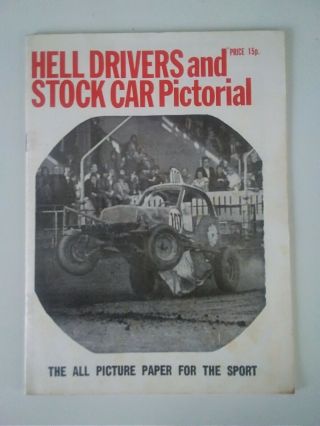 1972 Hell Drivers And Stock Car Pictorial No.  2 Rare Vintage Motor Sports Paper