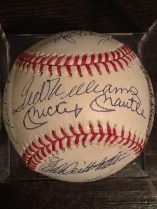 500 Home Run Club Signed Baseball.  With