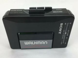 Vintage Black Sony Walkman Wm - F2015 Portable Radio Cassette Player