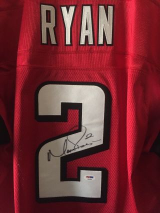 Matt Ryan Autograph Signed Atlanta Falcons Authentic Jersey Psa/dna