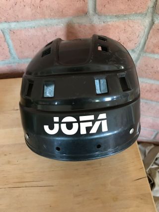Vintage Jofa Hockey Helmet.  Black.