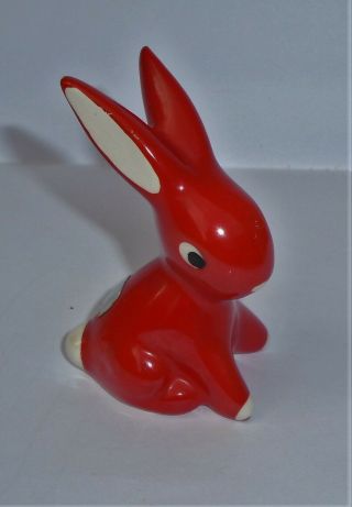 Lovely Vintage Goebel Walter Bosse Red Rabbit Bunny Figurine W Germany C1950s