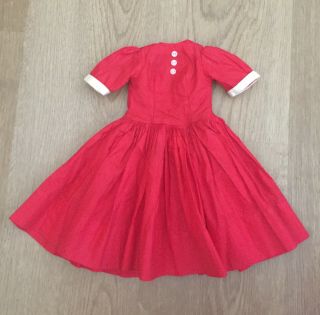 Vintage Madame Alexander Cissy Red Doll Dress