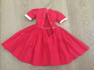 Vintage Madame Alexander Cissy Red Doll Dress 2