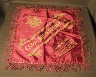 Vintage Wwii Era Sweetheart Pillow Cover U.  S.  Army Camp Breckinridge Ky Souvenir