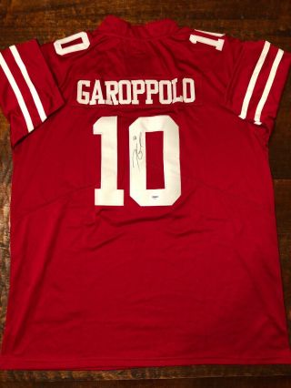 Jimmy Garoppolo Signed San Francisco 49ers Jersey Psa Dna
