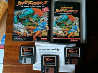 Street Fighter 2 Ii Pc Ibm 3.  5 " Floppy Disk Capcom Vintage Cib