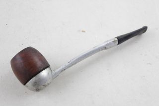 3 x Antique / Vintage SMOKING PIPES Inc Cased Clay Pipe w/.  925 STERLING SILVER 2