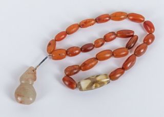 Tibetan/chinese Antique Agate Prayer Beads
