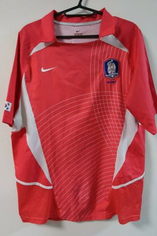 Korea 100 Soccer Football Jersey Shirt 2002 World Cup L [r521]