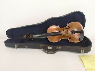 1890 - 1895 Antique Full Size 4/4 Violin,  (amati 1651 Model),  Case