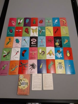 Vintage Skeeter Card Game 1960 Arrco Playing Cards Childrens