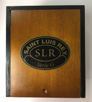 Slr Heavy Empty Black Wood Cigar Box Tobacco Gift Stash Box -