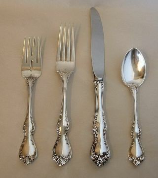 Towle 1959 Debussy Sterling Silver 4 Piece Place Setting No Mono