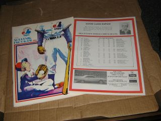 Lethbridge Expos 1976 Program - Pioneer League - Montreal Expos - Ex,  To Exmt