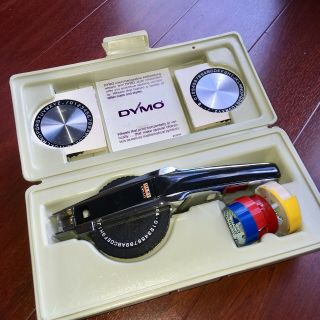 Vintage Dymo 1570 Chrome Label Maker Deluxe Tapewriter Kit Bundle