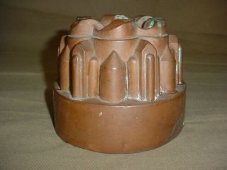 Very Old Vintage Antique Victorian Copper Jelly Cake Mold Stamped N 51