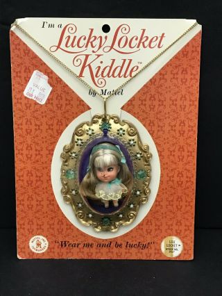 Vintage 1966 Lucky Locket Kiddle By Mattel Lou Stock No.  3537 Moc