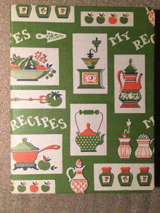 Vintage Do - It - Yourself Recipe Book In 3 Ring Binder 1968 National Blank
