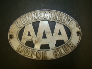 Vintage Aaa Topper Automobile Club Of Connecticut License Plate Topper Aaa Award