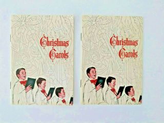 Christmas Carols 1971 Sheet Music Children Song Book Caroling Vintage Set Of 2