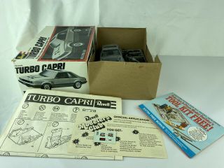 Vintage Revell Turbo Capri Model Kit 1/25 Scale 1980 2