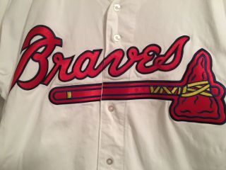 Vintage Russell Authentic Atlanta Braves Jersey Size Large L No Name On Jersey