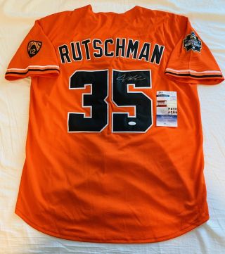 Adley Rutschman Signed Oregon State Beavers Jersey Cws Champs Orioles Auto,