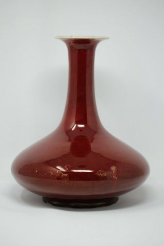Fine And Rare Early Chinese Sang - De - Boeuf Bottle Vase