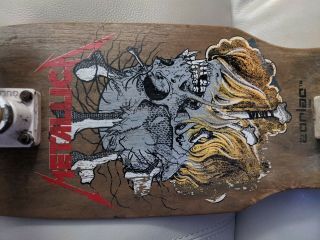 Vintage Zorlac Skateboard Metallica Pushhead