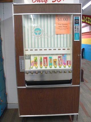 Good Antique/vintage National Vendors Model Cm - 72 Candy Vending Machine